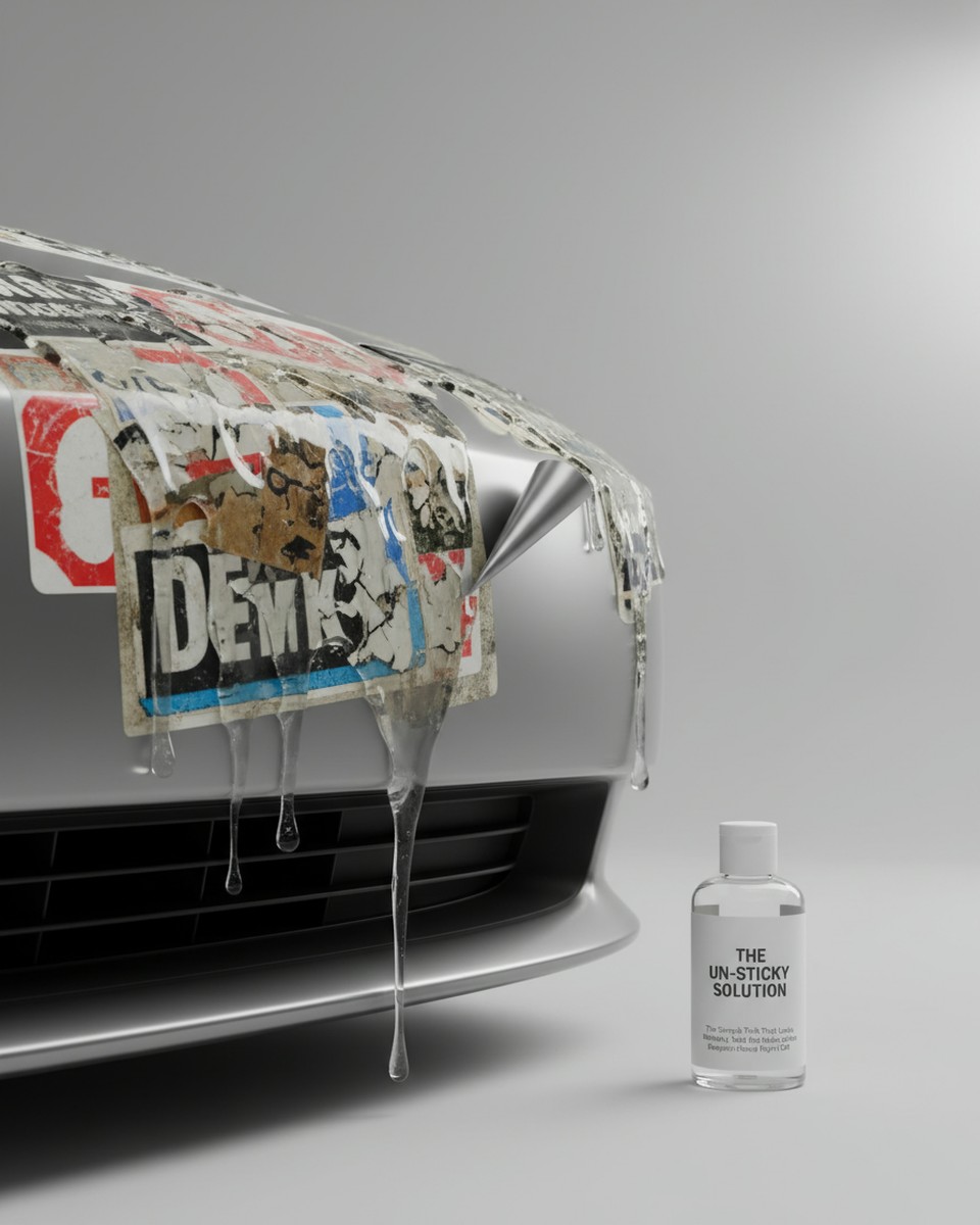 How To Remove Stubborn Bumper Stickers Without Damage