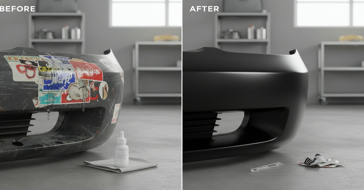 How an Unconventional Method Peels Old Bumper Stickers Clean
