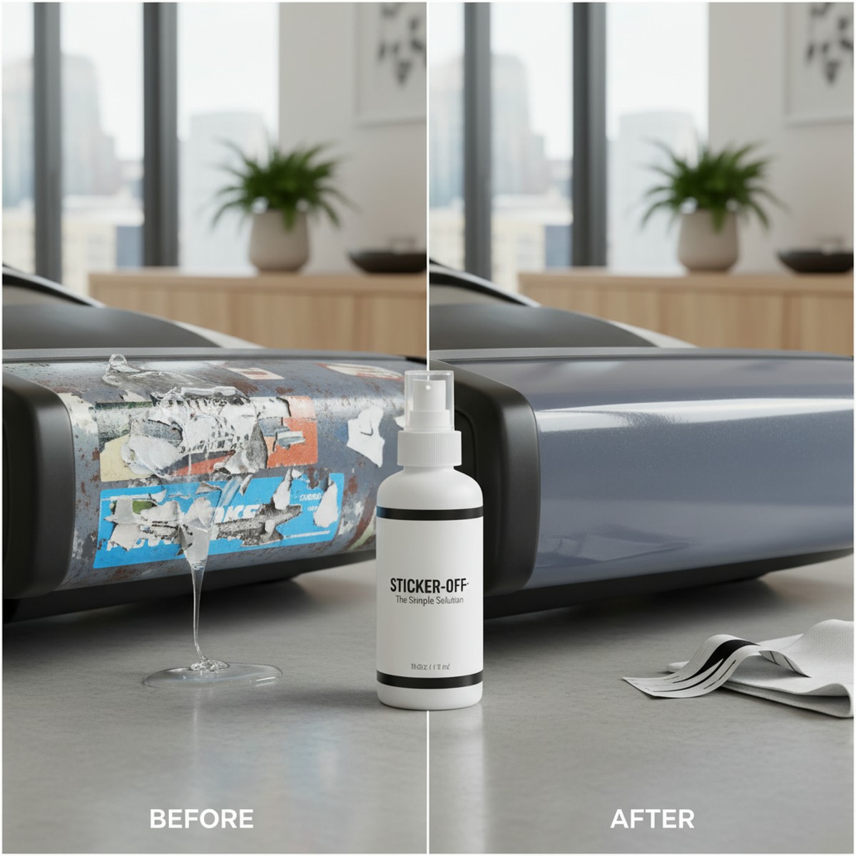 How a Messy Application Leads to Spotless Bumper Sticker Removal